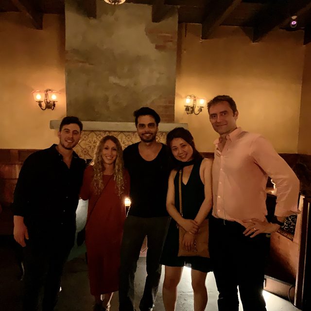 A group of dancers posing together after a Salsa Dance LA night
