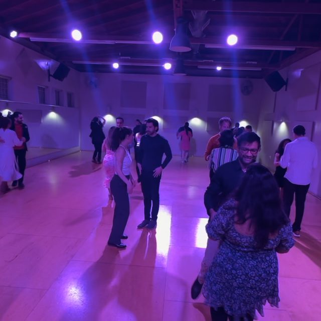 Couples practicing salsa at a Salsa Dance LA workshop